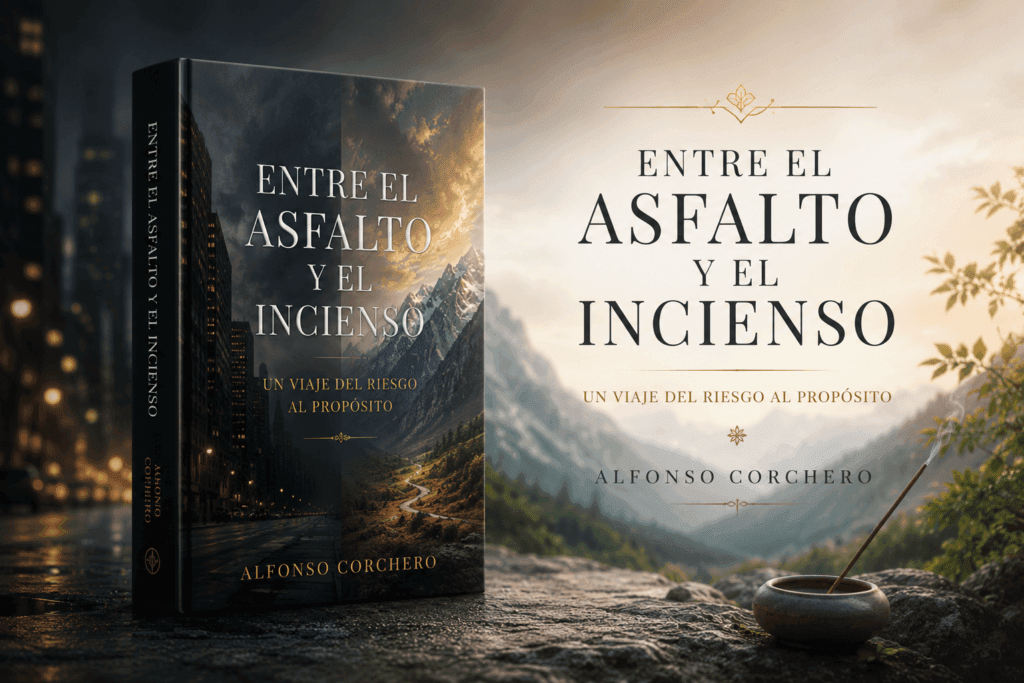 Portada de Entre el asfalto y el incienso de Alfonso Corchero